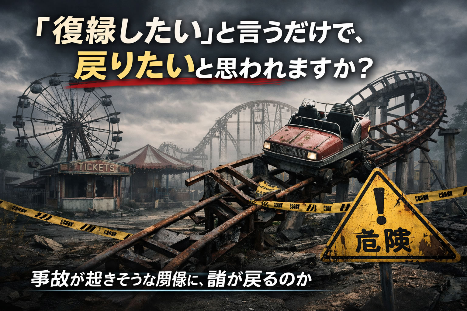 事故が起きそうな遊園地